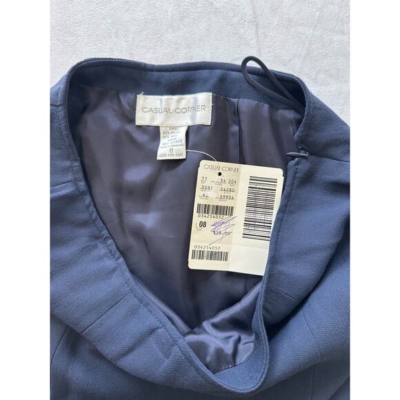 NWT Casual Corner Maxi Skirt Blue Size 8 - Picture 4 of 6